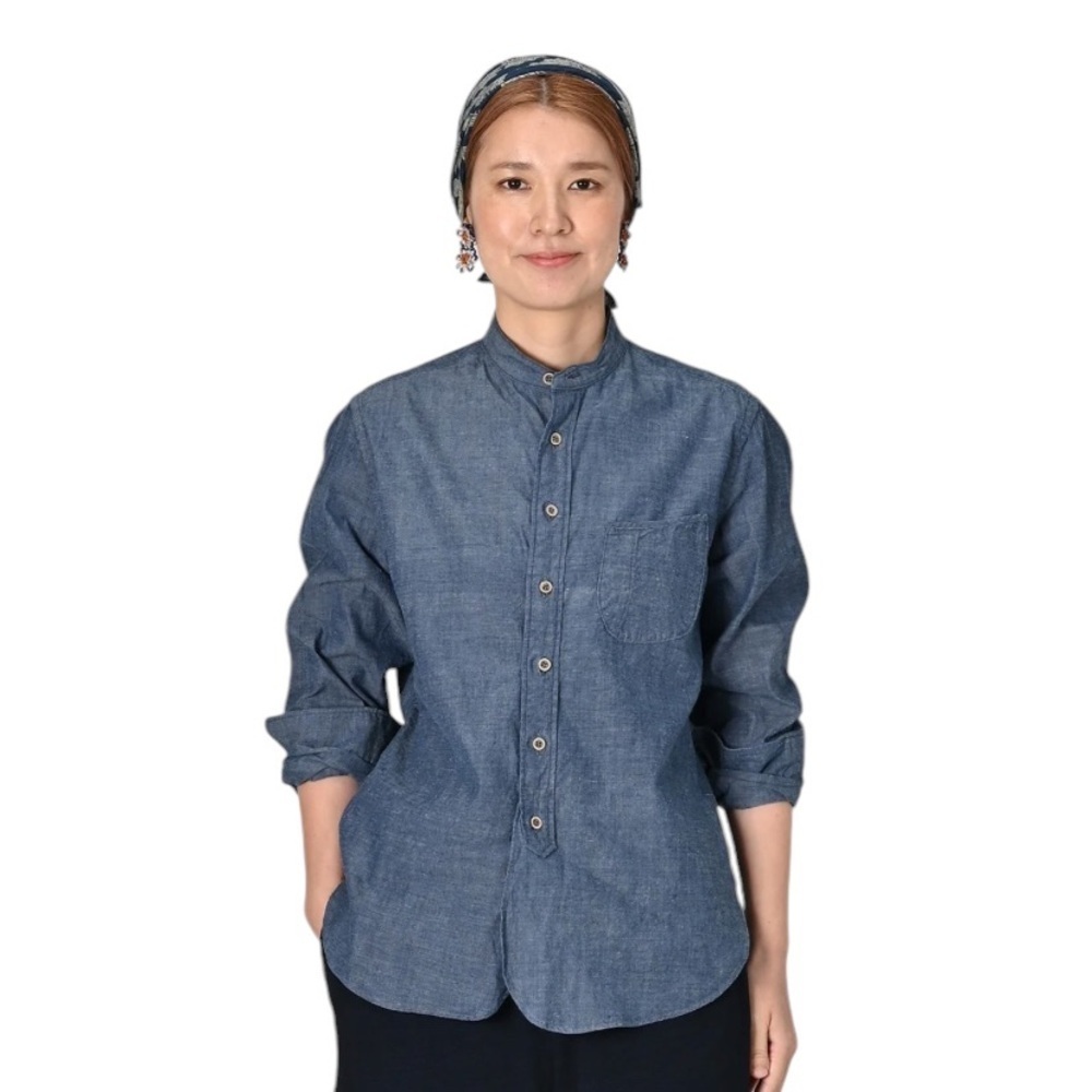 H&M Blue Button-Down Chambray Shirt